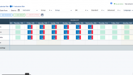 SSMS Ski School Management Software Calendar