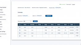 Salary sheets